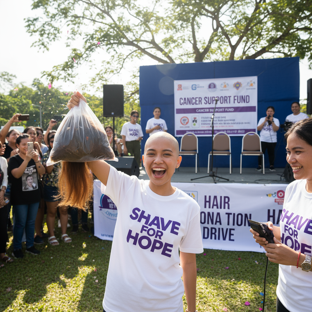 暴蜂尼亞剃頭挑戰引爆口碑風潮，艾瑪史東力挺剃光頭活動